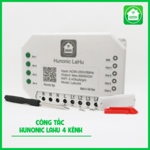 Công Tắc Hunonic LaHu 4 kênh ( 500W/ Kênh)