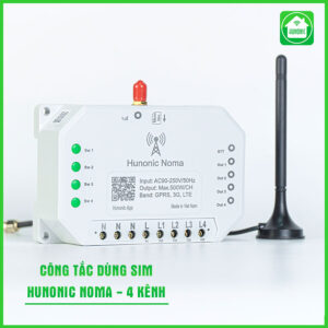 Công tắc Noma 4CH, Điều khiển từ xa qua điện thoại dùng Sim