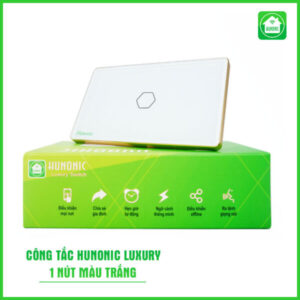 Hunonic Luxury 1 Nút Màu Trắng